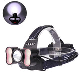 Smart Sensor Headlamp USB Interface 4 Modes Waterproof Camping Hiking Fishing Light