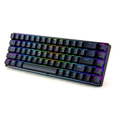 Mechanical Keyboard 68 Keys ABS Translucent Suspended Keycaps Blue Switch Anti-ghosting RGB Backlit Type-C Wired Gaming Keyboard