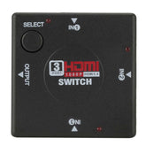 3 Port 1080P High Definition Multimedia Interface Switcher Adapter Splitter for PS3 STB TV DVD DVR PC DV DLP Projector