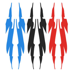 Sports Racing Stripe Graphic Sticker Red Auto Car Body Side Door for Vinyl