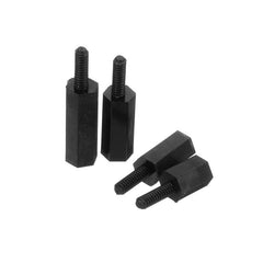50pcs M2 Nylon Black Hex Screw PCB Standoff