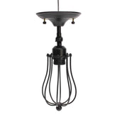 40W Rustic Vintage Wall Light Industrial Style Iron Sconce Lamp Wired Cage Fixture 220V