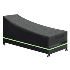 Lounge Chair Cover Furniture Cover Waterproof Dustproof Table Chair Protector with Handles Reflective Tape Strip Windproof Buckles