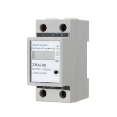 Single Phase Din Rail WIFI Smart Energy Meter Power Consumption kWh Meter Wattmeter 220V/110V AC 50Hz/60hz