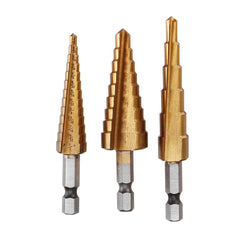 21Pcs Self-Centering Hinge Tapper Core Drill Bit Step Set with Automatic Center Punch for Adjustable Door Window Spring Loaded Metal