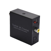 Fiber Coaxial Interchanger Digital 2-Way Audio Converter Small And Convenient
