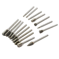 Drill Carving Locator with 0.5-3.2mm Keyless Chuck 6pcs Router Bits and 10pcs Wood Milling Burrs