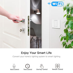 WiFi Smart Switch Bluetooth /Voice Control / Switch Work With Tuya APP Alexa Google Home 1/2/3 Way