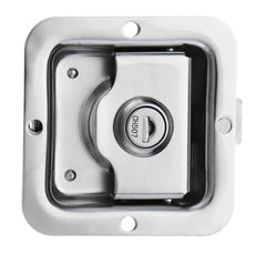 Stainless Steel Paddle Door Lock Latch Handle Truck Tool Box Trailer With 2 Keys