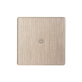 Wifi 1Gang Smart Switch EU Standard Metal Frame Wire Drawing Light Control Switch WF-WS011 100-240V 2.4 GHz