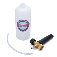 Adjustable Foam Lance Washer Soap 1L Bottle Car Wash 1/4 Inch Inlet