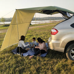 Car Side Awning Waterproof UV-proof Rooftop Tent Canopy for Outdoor Camping Travel