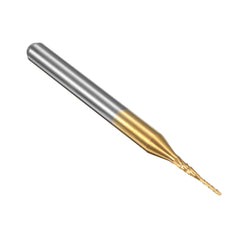 10pcs 0.6mm Titanium Coated Engraving Milling Cutter Carbide End Mill Rotary Burr
