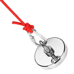 Powerful Round Neodymium Magnet Hook Salvage Magnet Sea Fishing Equipments Holder for Bearing 400kg