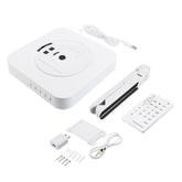 Wall Mounted Bluetooth CD Player Portable Home Audio Box with Remote Control FM Radio Built-in Hi-Fi Speakers MP3