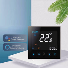 LCD Touch Screen Smart Wireless Zwave Wall-hung Boiler Thermostat Floor Heating Controller