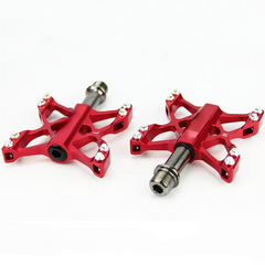 Ultralight MTB BMX Mountain Pedals 3 Bearings Platform Pedals CNC AL6061+ Cr-Mo Axis 240g