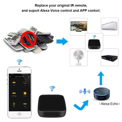 WiFi Remote Control Aircondition Fan TV With Google Home Alexa Universal AC Control