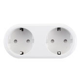 Dual EU Smart WiFi Power Plug Remote Control Switch Socket Outlet by HomeKit Dohome APP Google Assistant Alexa Remote Voice Control