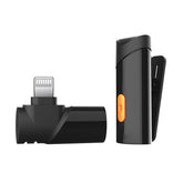 2.4G Wireless Mini Clip Microphone Portable Audio Video Recording Lavalier Mic for Live Broadcast iPhone Type-C Mobile Phone