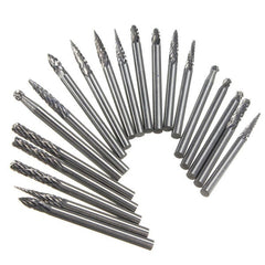 20pcs 1/8 Inch Shank Tungsten Carbide Cutter Rotary Burr Set