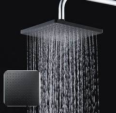 Black Vintage Matte Paint Shower Set Automatic Descaling And Pressurized Bathroom Rain