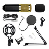 USB Condenser Microphone Computer K Song Wired Set Sound Card Blowout Prevention Net