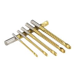 6pcs 3-8mm HSS Drill Bit Titanium Plating Coated Hole Saw Drill Bit Set Wood Hole Cutter Core Drill