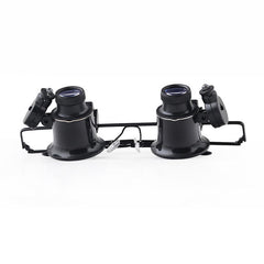 20x LED Double Eye Magnifier Jewelry Watch Repair Tactical Hunting Riflescopes