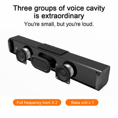 Wireless Bluetooth Speaker Multifunctional RGB TF Card Subwoofer Computer Game Sound Bar Loudspeaker