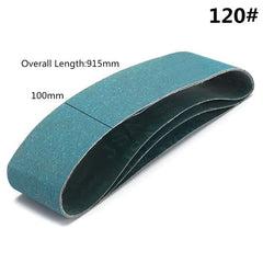 3pcs 915X100mm 120 Grit Abrasive Sanding Belts Metal Grinding Sanding Belts