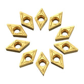 10pcs Carbide Inserts Lathe Turning Tool Holder Inserts For Stainless Steel