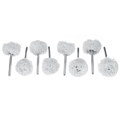 50Pcs 1/8 Inch Shank Polishing Wheel Abrasive Tool Kits Wool Wheel Cashmere Grinding Head Polishing Cloth Wheel