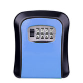 Wall Mounted 4-Digit Combination Lock Key Safe Storage Box Home Gate Coffer