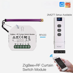 Smart Curtain Switch Module Motorized Roller Shutter Blinds Motor 2MQTT Tuya Smart APP Alexa Google Home