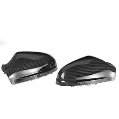 Carbon Fiber Look Door Wing Rearview Mirror Cover Rear View Caps