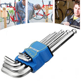9pcs L Wrench Ball End Long Arm Hex Key Allen Wrench Set Powerful Repair Tool