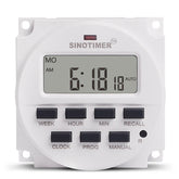 LCD Digital 12V DC/AC 1.6 inch Timer Electric Controller 7 Days Programmable Time Switch Built-in UL listed Relay