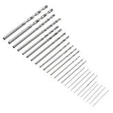 25Pcs 0.5-3mm HSS Metric Twist Drilling Drill Bits Set Straight Shank