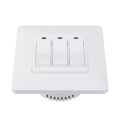 EU Standard 3 Gang Smart Push Button Switch Tuya Wireless Remote Control Work with Alexa Google Home