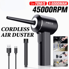 45000RPM Keyboard Cleaner Rechargeable Cordless Handheld Desk Cleaning Machine for Cleaning Dust Hairs Crumbs for Sofa Piano Computer Car Pet House