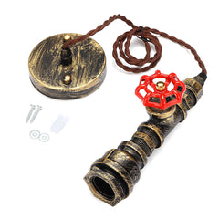 Pendant Tube Iron Ceiling Lamp Hanging Chandelier Light