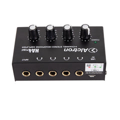 Channel Stereo Mini Headphone Amplifier USB Port Powered Recording Studio Headphone Splitter