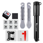 Bicycle Tire Repair Tools Kit Riding Equipment with Cycling Schrader/Presta Tyre Pump Patch Lever Needle