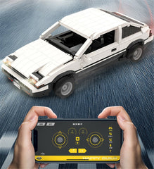 2.4G 1550PCS AE86 Drift RC Car App Control Building Block On-Road Vehicles