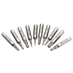 10pcs 4mm CR-V Screwdriver Bit Set Slotted Torx Batch Head Bit Mobile Phone Repair Tools Kit