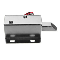 24V DC Electric Lock Assembly Solenoid Long Locking Tongue Cabinet Drawer Door