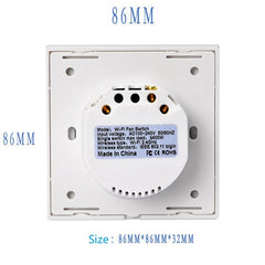 Smart Fan WiFi Switch 86 Type Fan Speed Control Switch Compatible with Amazon Alexa Google Home WF-FS01
