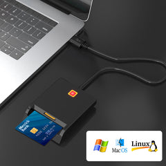 USB2.0 CAC Smart Card Reader ID Bank Card SIM Phone Card Multiple functions Tax Return Card Reader