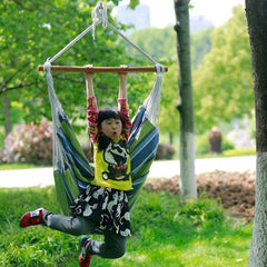 Outdoor Canvas Hammock Chair Swing Hanging Chair Relax Soft Indoor Garden Camping Swing